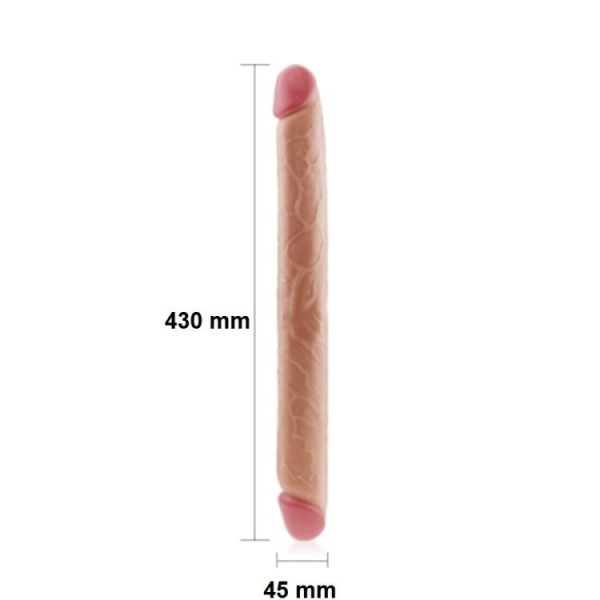 DILDO DOBLE SLIM ULTRA 43CM KINGSIZED LOVETOY - Imagen 4