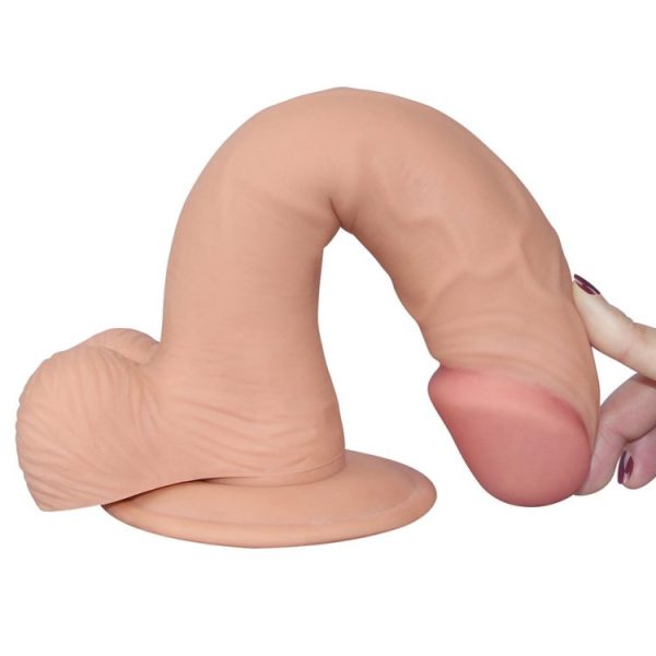 Dildo Mega Realista 23cm GRUESO UltraSoft Dude Lovetoy - Imagen 2