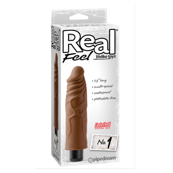 Vibrador Real Feel No. 1 Brown - Imagen 2