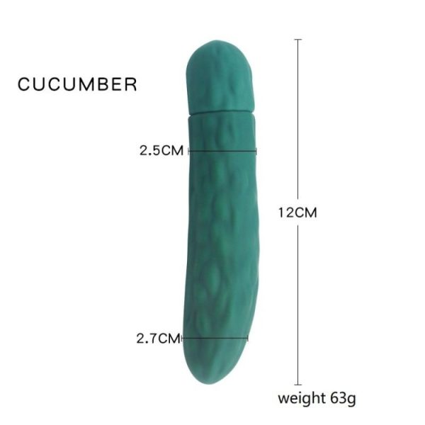 Mini Vibrador en Forma de Pepino - Imagen 3