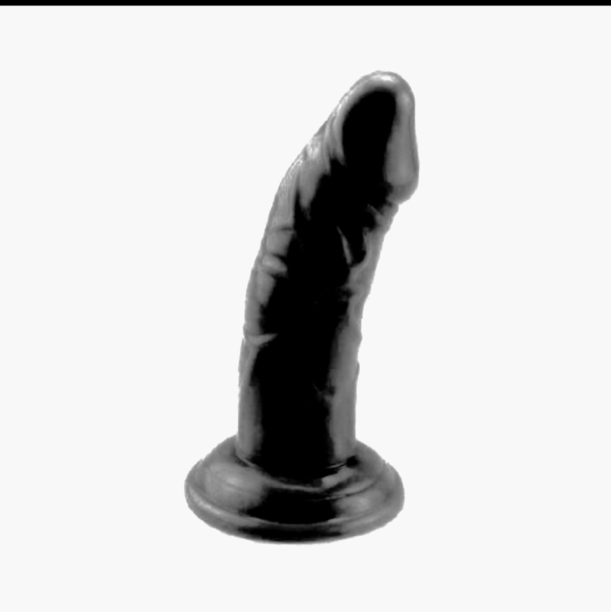 Dildo Realista Curvo Color Negro - Imagen 2