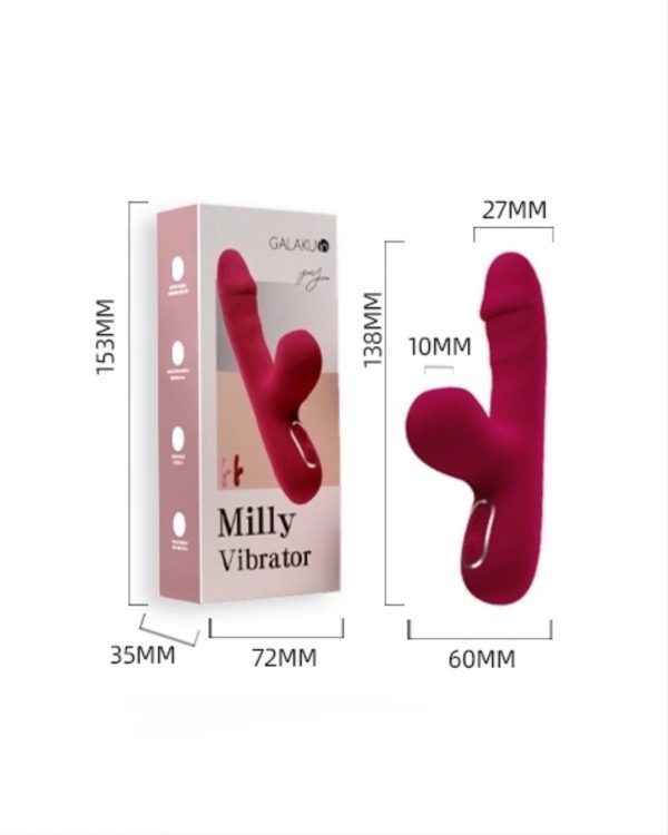 VIBRADOR MILLY CON SUCCIONADOR (2 en 1) - Imagen 2