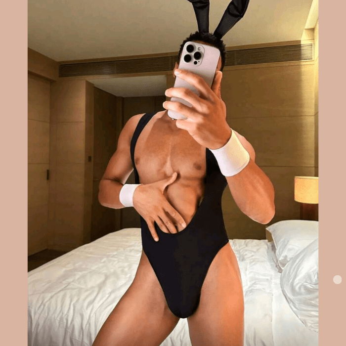 Disfraz Bunny Negro Masculino - Imagen 3