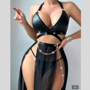 Conjunto 2 Piezas con Falda Transparente
