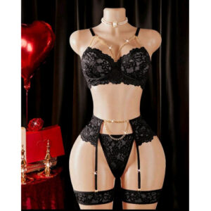 Conjunto de lencería negro