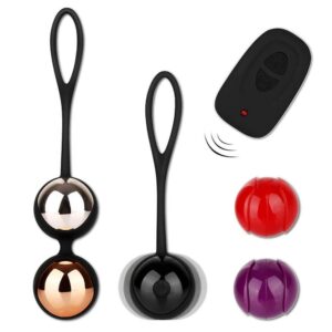 KIT DE BOLAS KEGEL CON PESOS + VIBRACIÓN