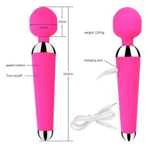 Masajeador Vibrador Tipo Wand Recargable