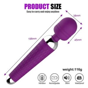 Masajeador Vibrador Tipo Wand Recargable